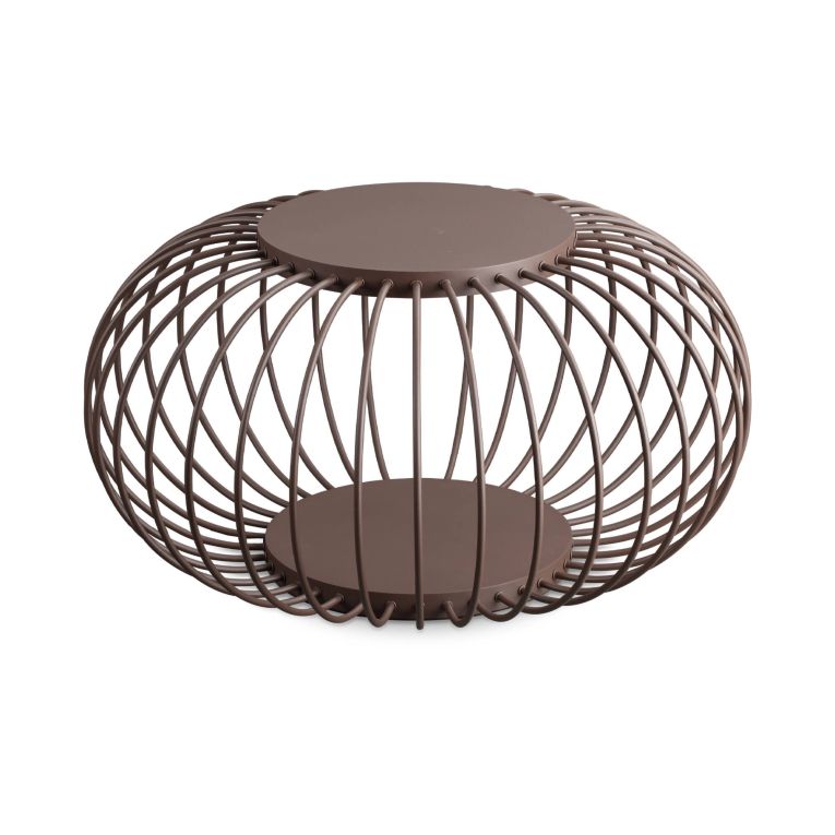 Ideal-Lux - Lampada outdoor DJAMBE PT D74 COFFEE, 74 x 74 x h41 cm, Marrone