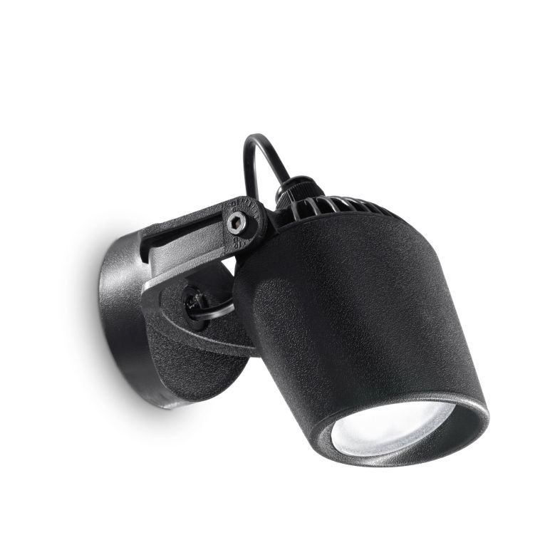 Ideal-Lux - Lampada outdoor ELIO AP1 NERO, Made in Italy, 12 x 13 x h12 cm, Nero