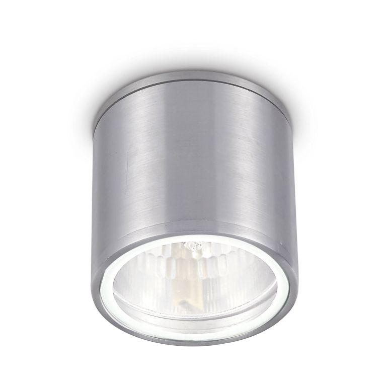 Ideal-Lux - Lampada outdoor GUN PL1 ALLUMINIO, 11 x 11 x h12 cm, Grigio