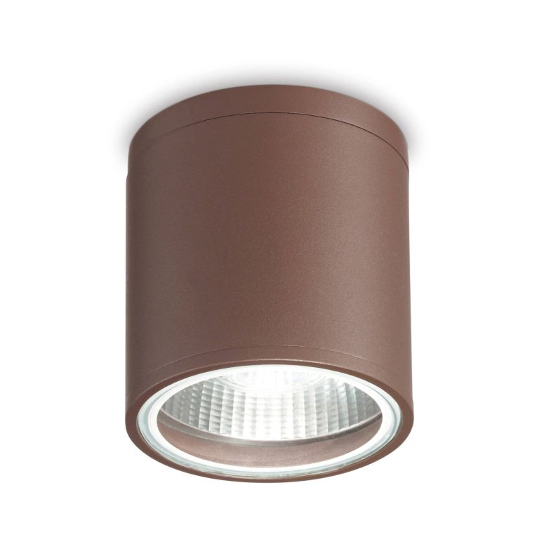 Ideal-Lux - Lampada outdoor GUN PL1 COFFEE, 11 x 11 x h12 cm, Marrone