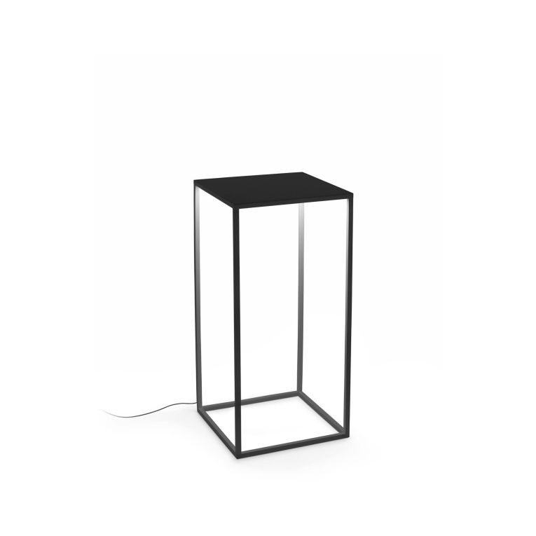 Ideal-Lux - Lampada outdoor IPOTESI PT H73 NERO, 35 x 35 x h73 cm, Bianco