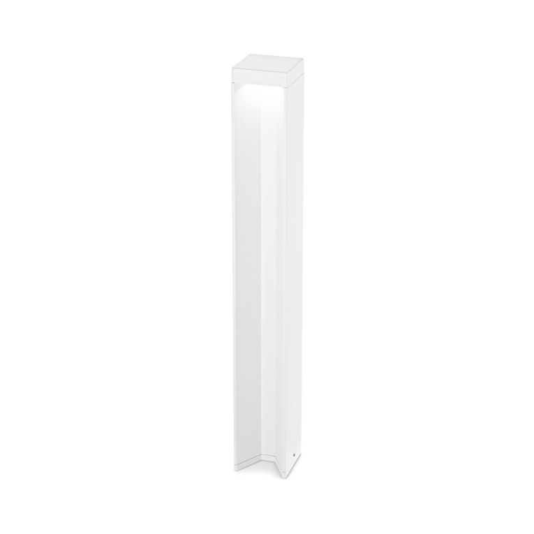 Ideal-Lux - Lampada outdoor KURT PT BIANCO 3000K, 9 x 9 x h65 cm, Bianco