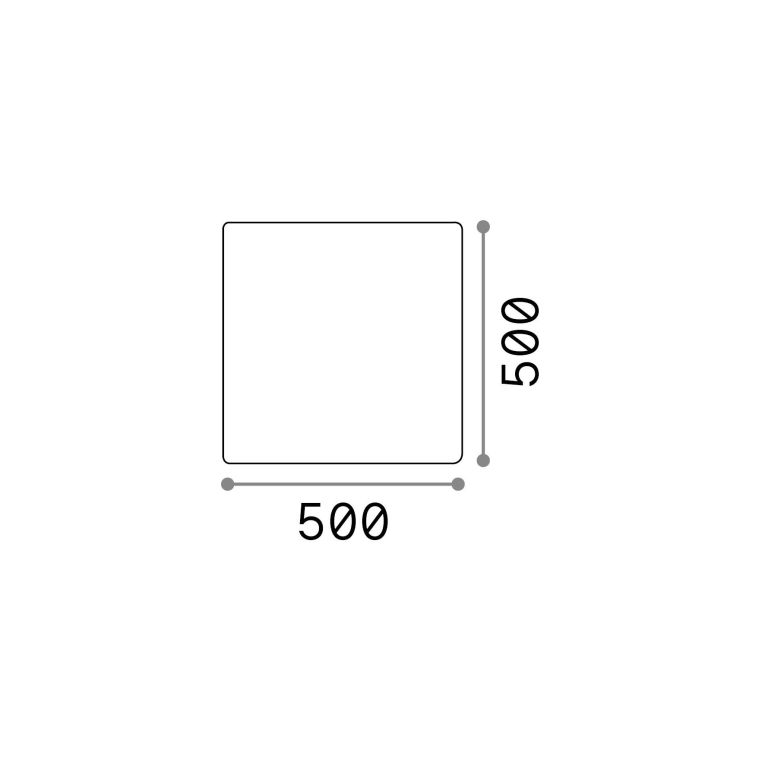 Ideal-Lux - Lampada outdoor LUNA PT1 D50, 50 x 50 x h50 cm, Bianco