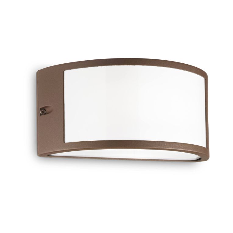 Ideal-Lux - Lampada outdoor REX-1 AP1 COFFEE, 25 x 12 x h13 cm, Marrone