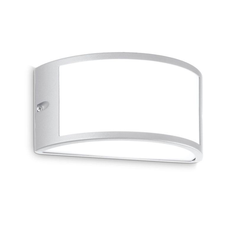 Ideal-Lux - Lampada outdoor REX-1 AP1 GRIGIO, 25 x 12 x h13 cm, Grigio