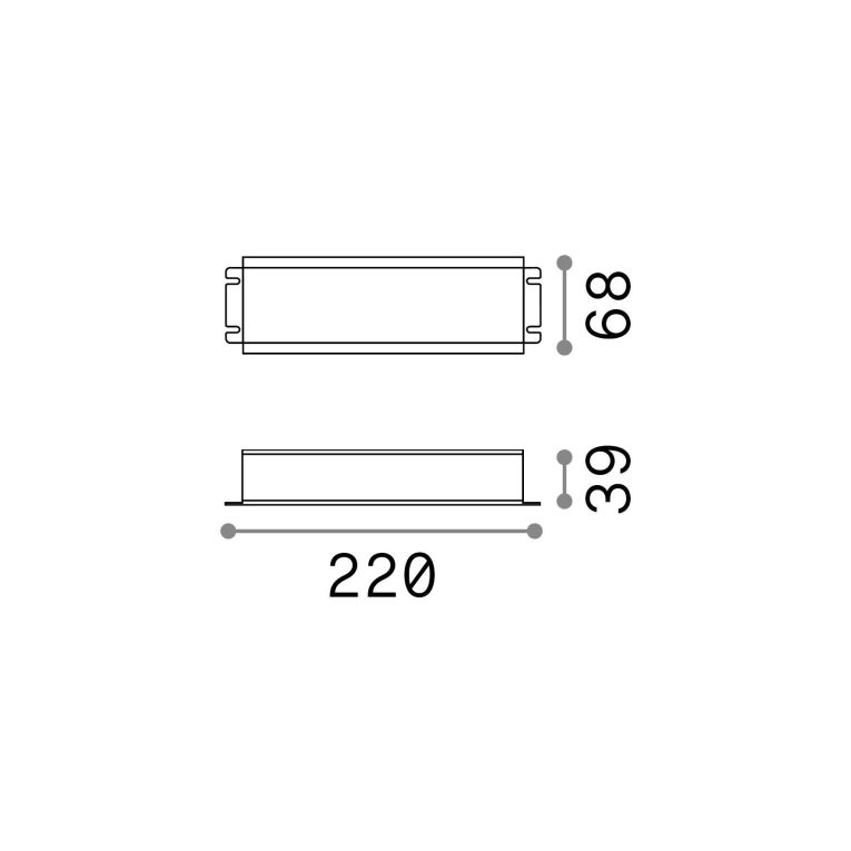 Ideal-Lux - Lampada outdoor ROCKET STARLIGHT THOR DRIVER ON-OFF 185W24Vdc, 22 x 7 x h4 cm, Nero
