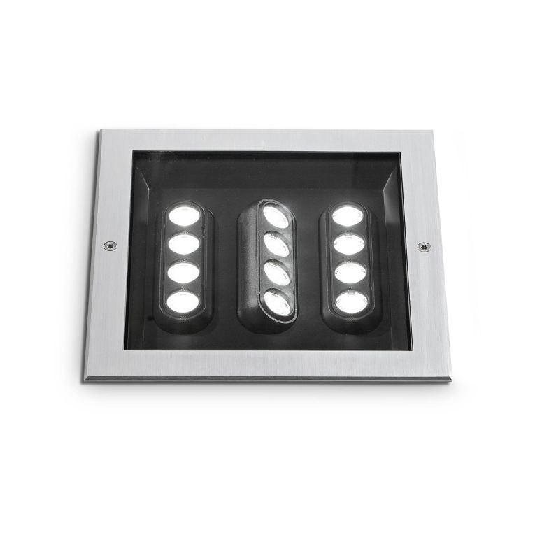Ideal-Lux - Lampada outdoor TAURUS PT D21 ACCENT SQUARE, 24 x 25 x h13 cm, Grigio