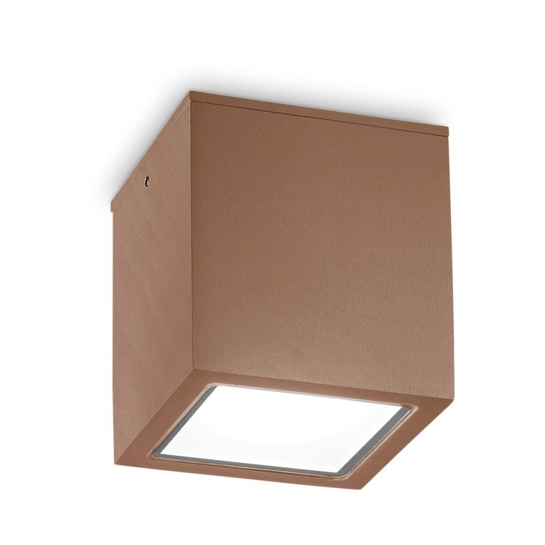 Ideal-Lux - Lampada outdoor TECHO PL1 BIG COFFEE, 15 x 15 x h16 cm, Marrone