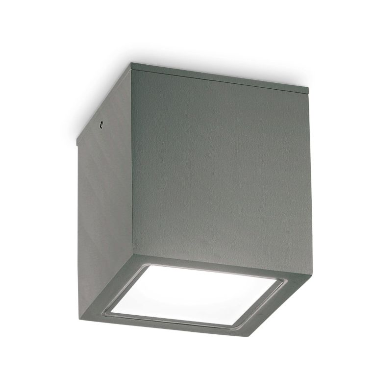 Ideal-Lux - Lampada outdoor TECHO PL1 SMALL ANTRACITE, 9 x 9 x h10 cm, Antracite