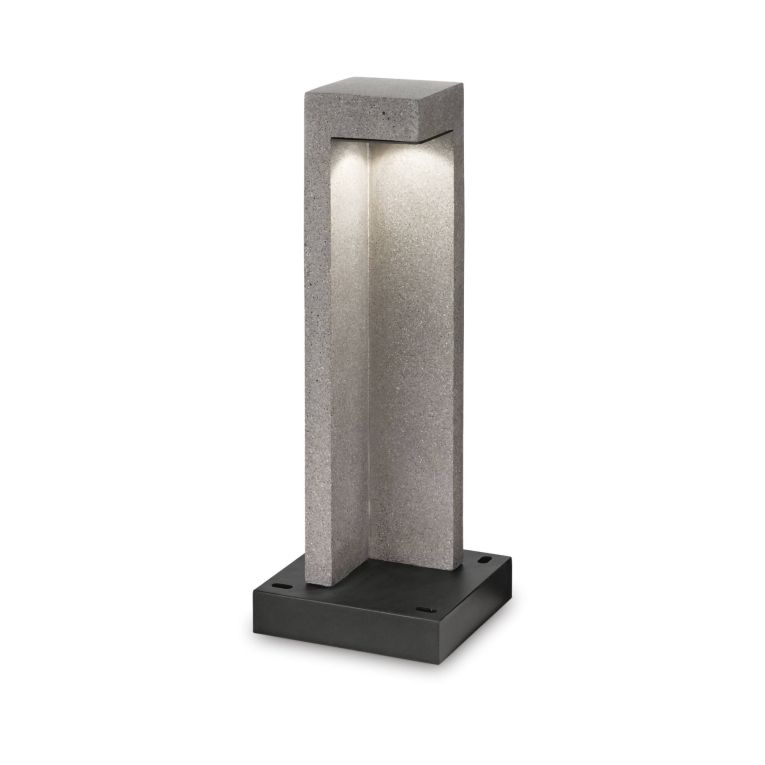 Ideal-Lux - Lampada outdoor TITANO PT H49 4000K, 18 x 18 x h49 cm, Grigio