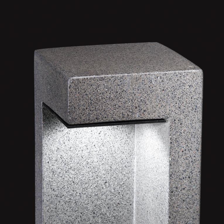 Ideal-Lux - Lampada outdoor TITANO PT H49 4000K, 18 x 18 x h49 cm, Grigio