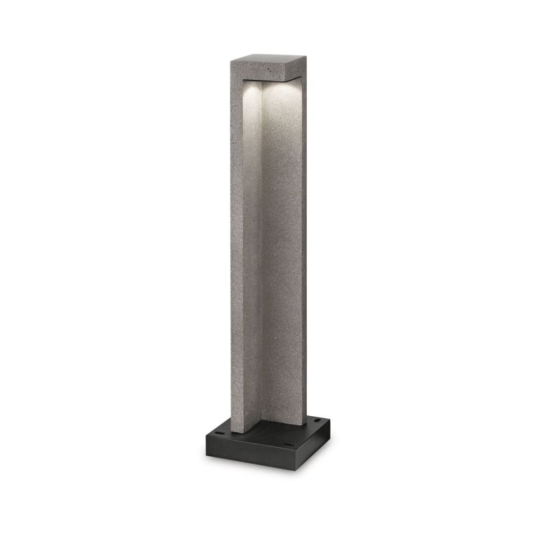Ideal-Lux - Lampada outdoor TITANO PT H74 3000K, 18 x 18 x h74 cm, Grigio