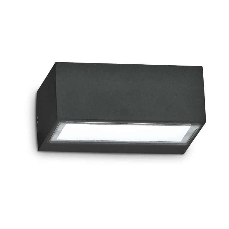 Ideal-Lux - Lampada outdoor TWIN AP1 NERO, 17 x 7 x h12 cm, Nero