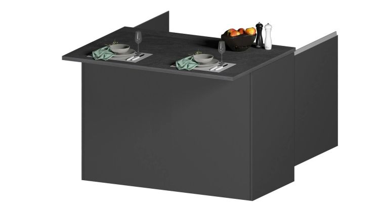 Isola cucina economica 125x90x90h cm antracite e ardesia - Analiza