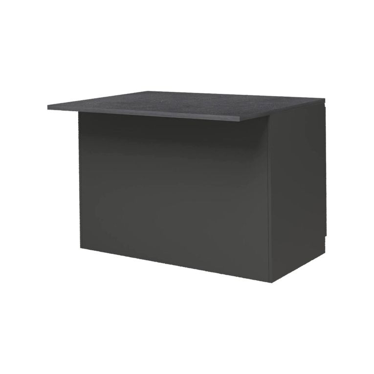Isola cucina economica 125x90x90h cm antracite e ardesia - Analiza