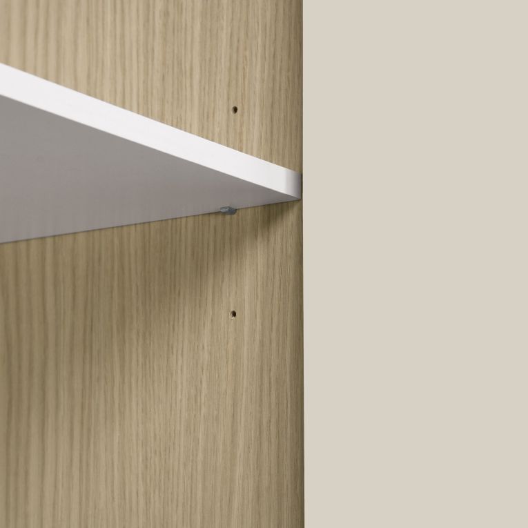 Isola da Cucina Marrone Rovere Beige Cashmere 2 Ripiani 4 Vani 170x80x90h cm, 3 Ante Made in Italy - Mapalesi