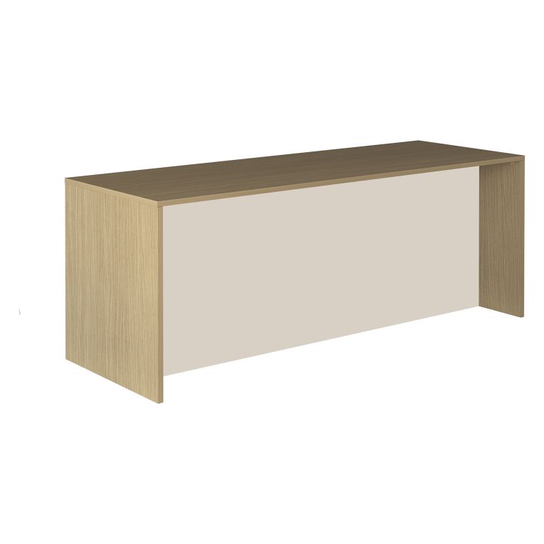 Isola da Cucina Marrone Rovere Beige Cashmere 2 Ripiani 4 Vani 225x80x90h cm, 4 Ante Made in Italy - Mapana