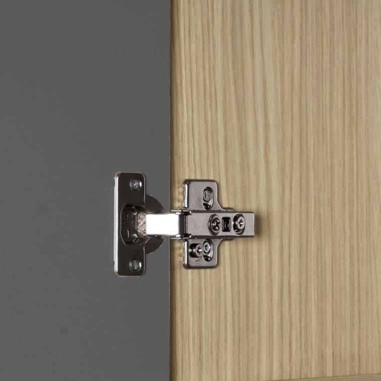 Isola da Cucina Marrone Rovere Nero Antracite 2 Ripiani 4 Vani 170x80x90h cm, 3 Ante Made in Italy - Mapalesi