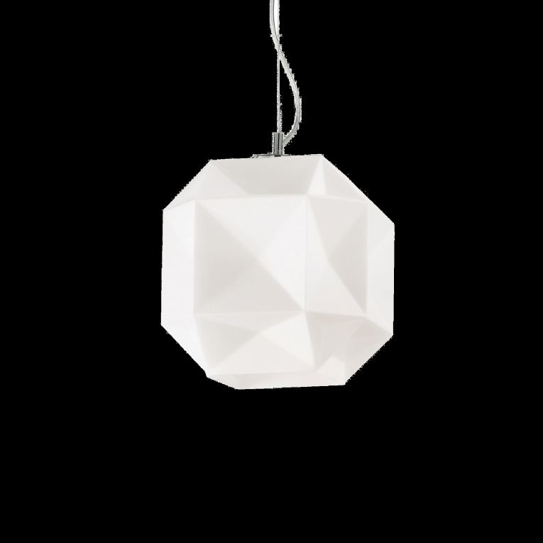 Lampada a Sospensione Bianco Materiale Struttura in Vetro, - Piozzano