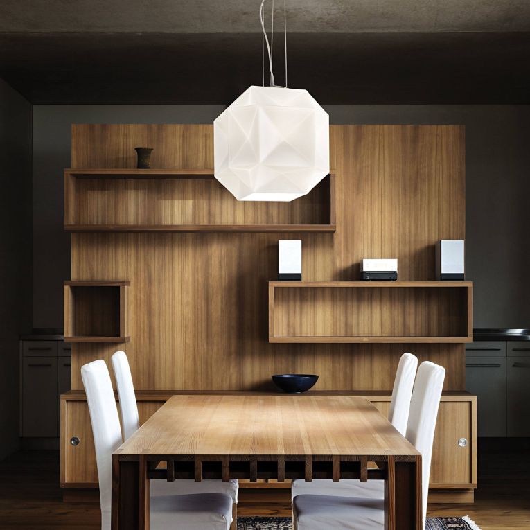 Lampada a Sospensione Bianco Materiale Struttura in Vetro, - Piozzano