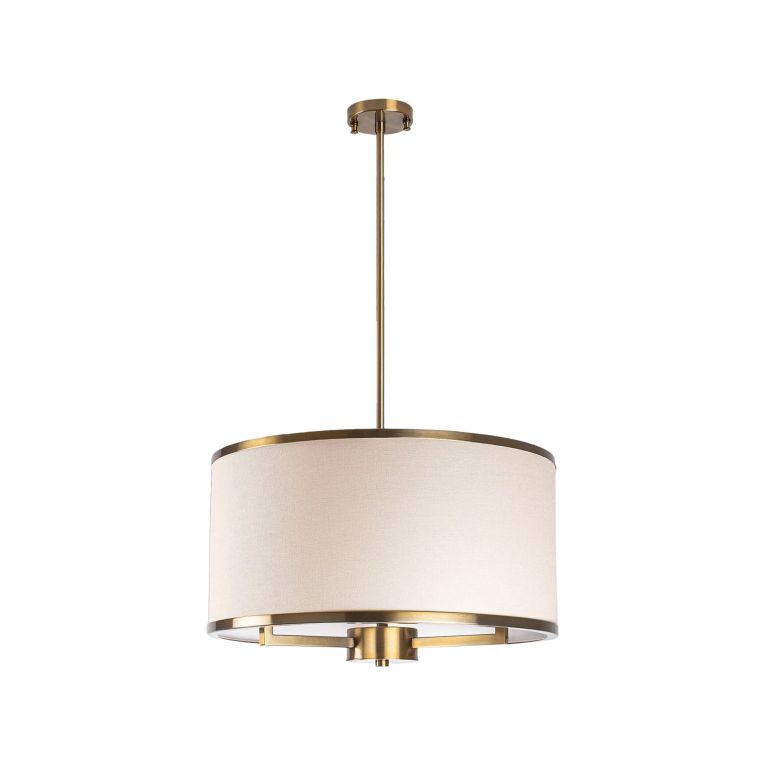 Lampada a Sospensione Bianco oro 942flg1371 Colore Struttura oro - Rovegno