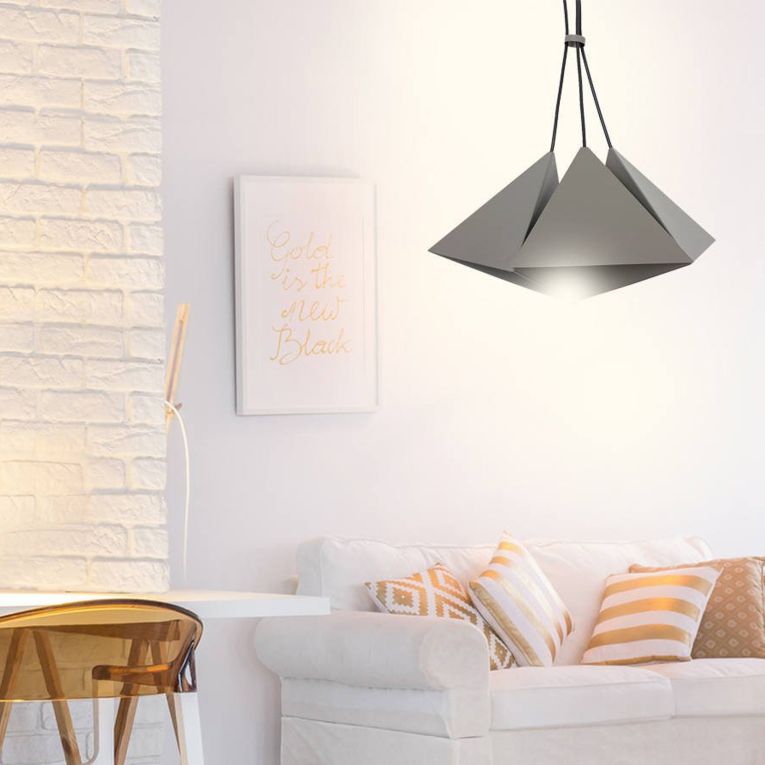 Lampada a Sospensione Grigio, - Balsamo
