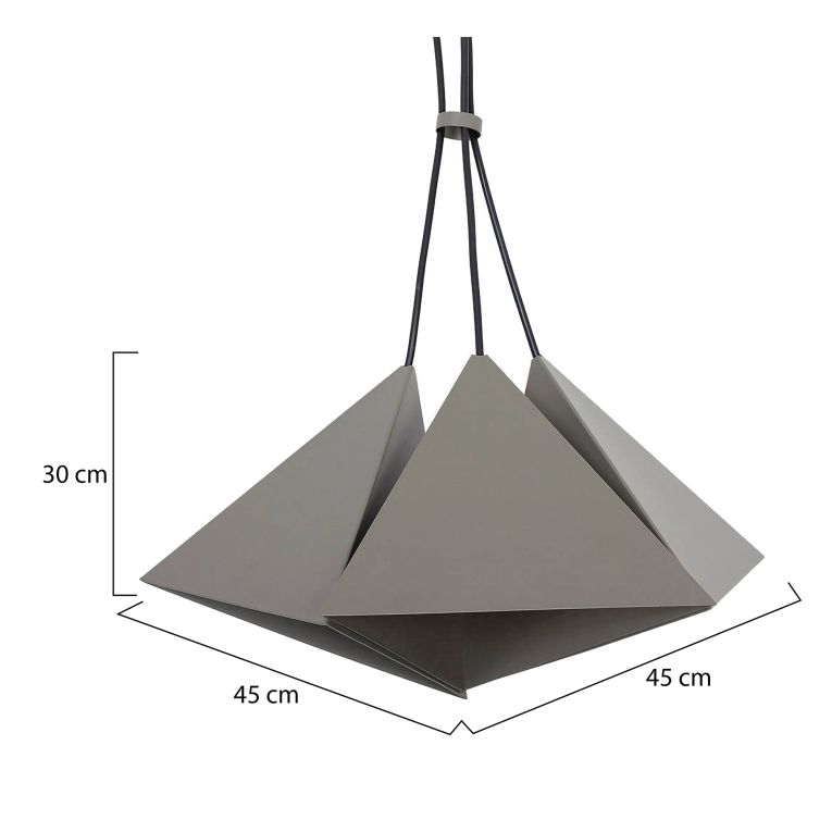 Lampada a Sospensione Grigio, - Balsamo