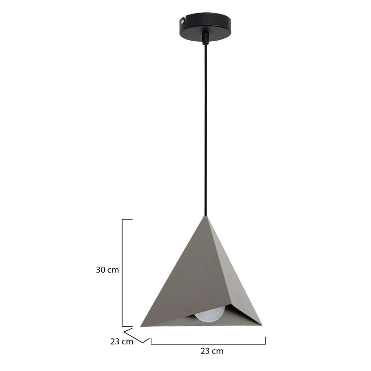 Lampada a Sospensione Grigio, - Siderno