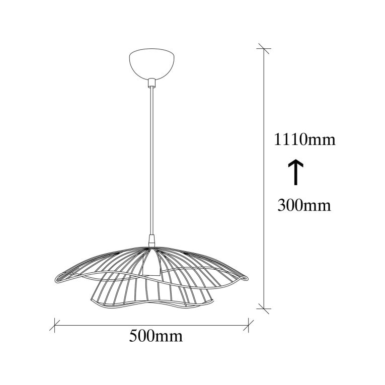 Lampada a Sospensione Nero 892opv1674 - Reghena