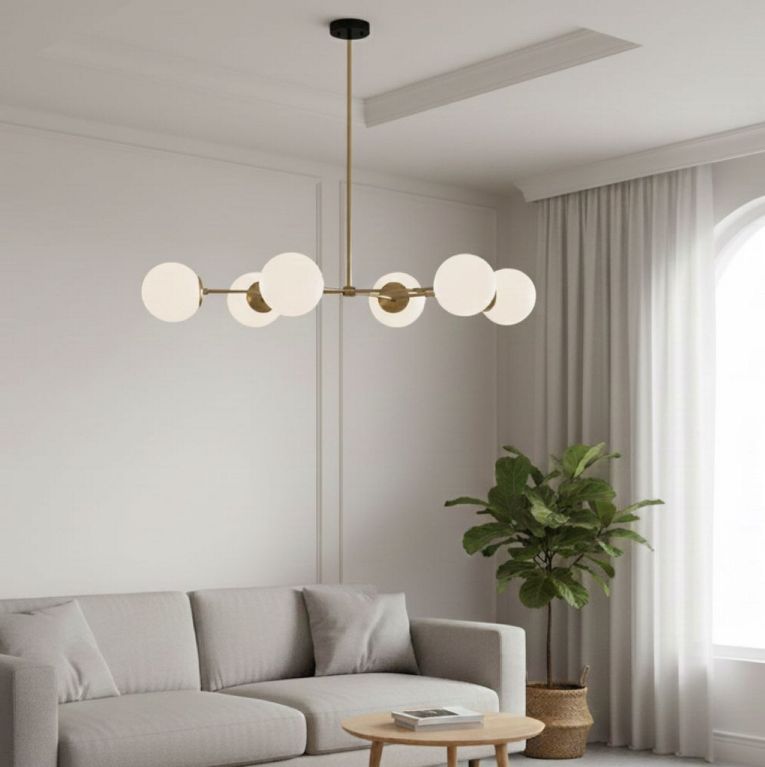 Lampada a Sospensione oro Bianco 892opv1639 Colore Struttura Bianco - Toano