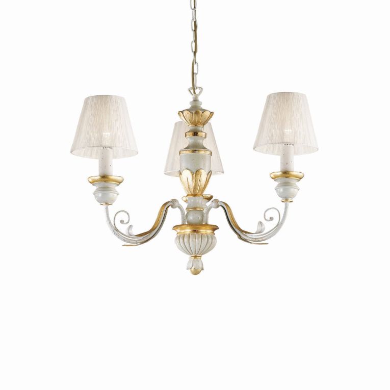 Lampada a Sospensione oro Materiale Struttura in Resina, - Stenico