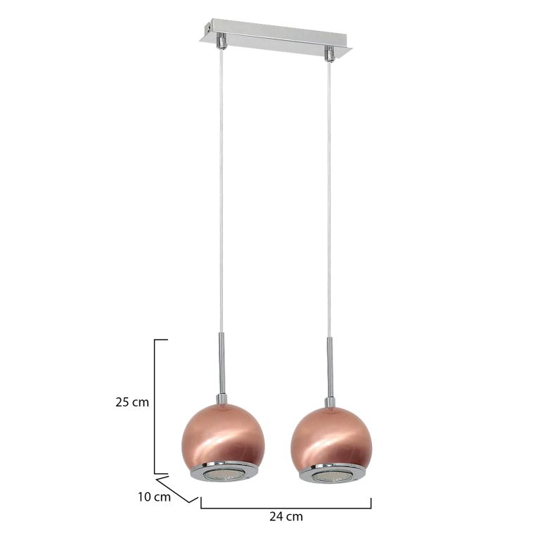 Lampada a Sospensione Rosso, - Burgondi