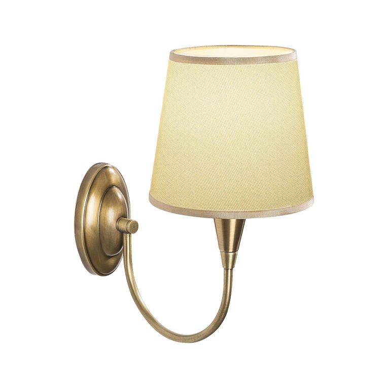 Lampada da Parete Bianco oro Attacco e 27 max 40 w Indoor, Colore Struttura oro - Lucoli