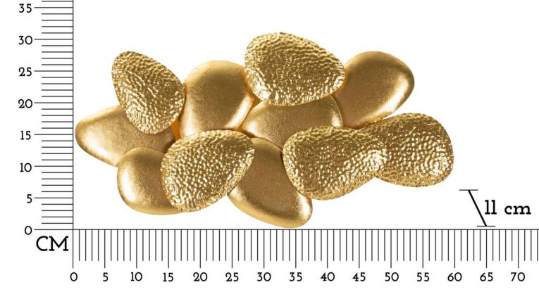 Lampada da parete Castrocaro, 60x11 h31 cm, Oro