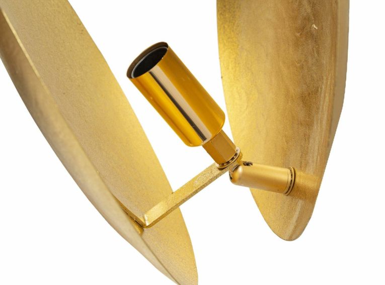 Lampada da parete Cautano, 26x26 h13 cm, Oro