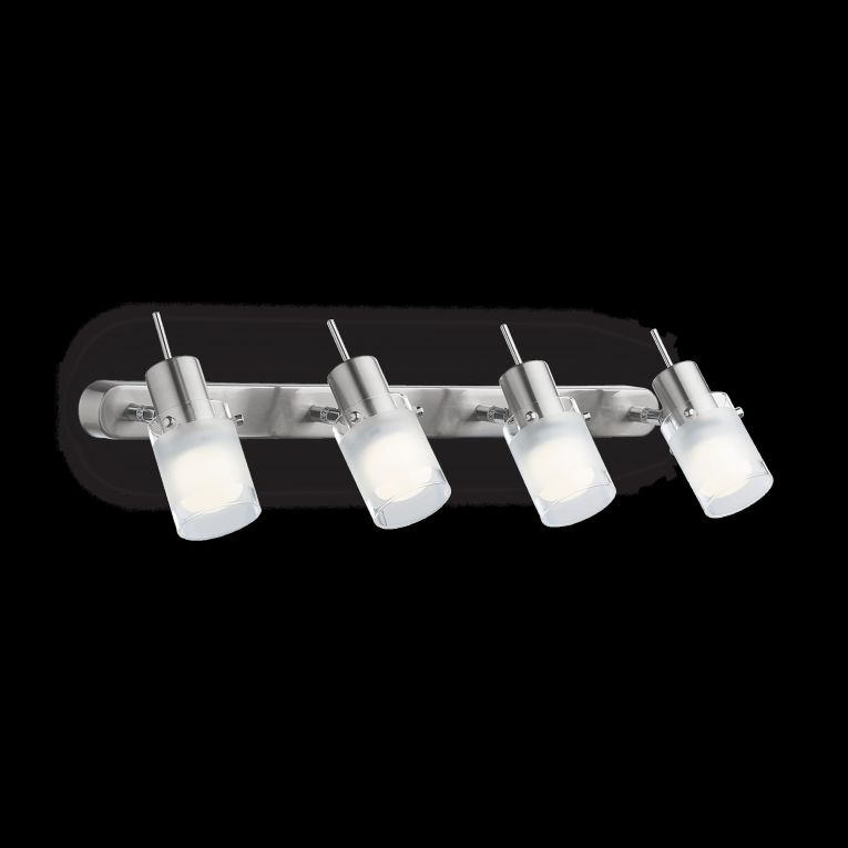 Lampada da parete, Luminaria da parete, Luce a muro, Faretto a muro, 56x13h16 cm, Cromo
