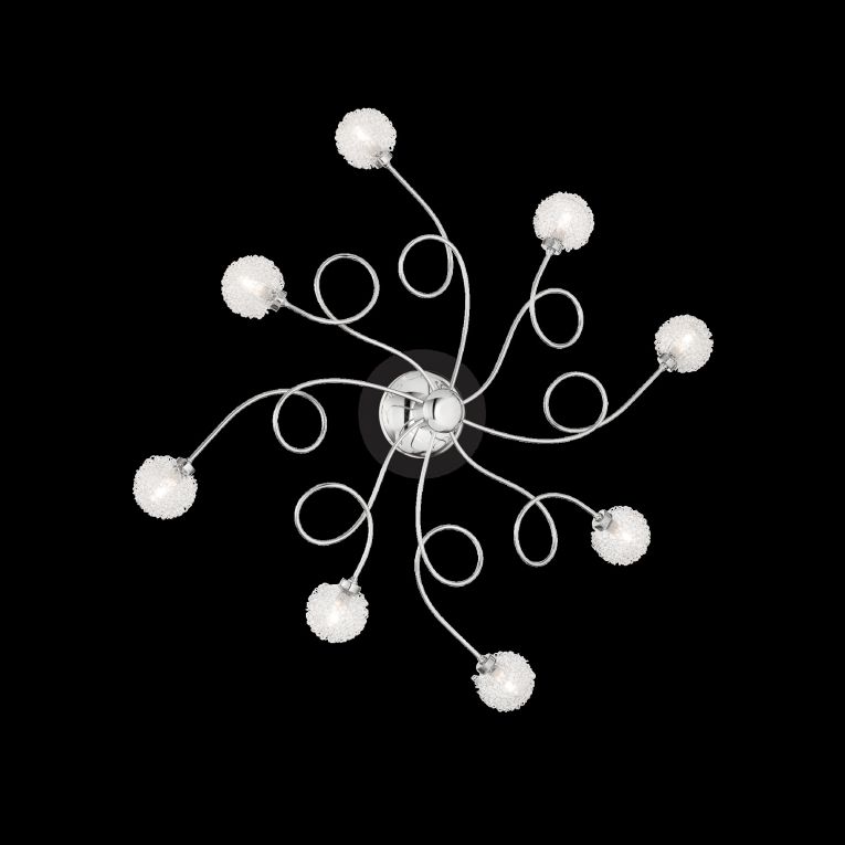 Lampada da parete, Luminaria da parete, Luce a muro, Faretto a muro, 72x72h24 cm, Cromo