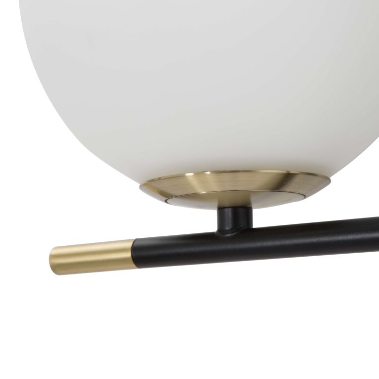 Lampada da Parete Nero oro Necessarie 2 Lampadine Attacco e14, Indoor - Valpar