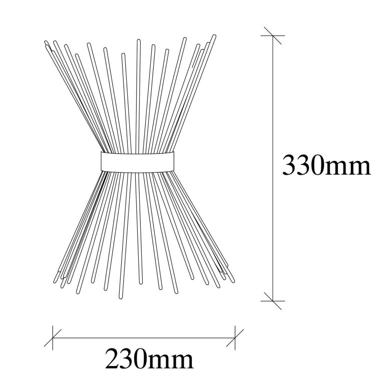 Lampada da Parete oro Attacco e 27 max 40 w Indoor, Materiale Aplique in Metallo - Catola