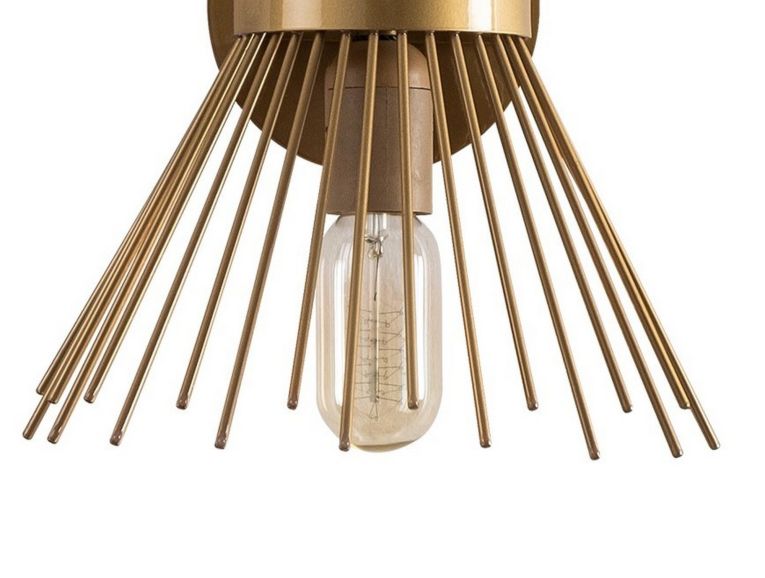 Lampada da Parete oro Attacco e 27 max 40 w Indoor, Materiale Aplique in Metallo - Catola
