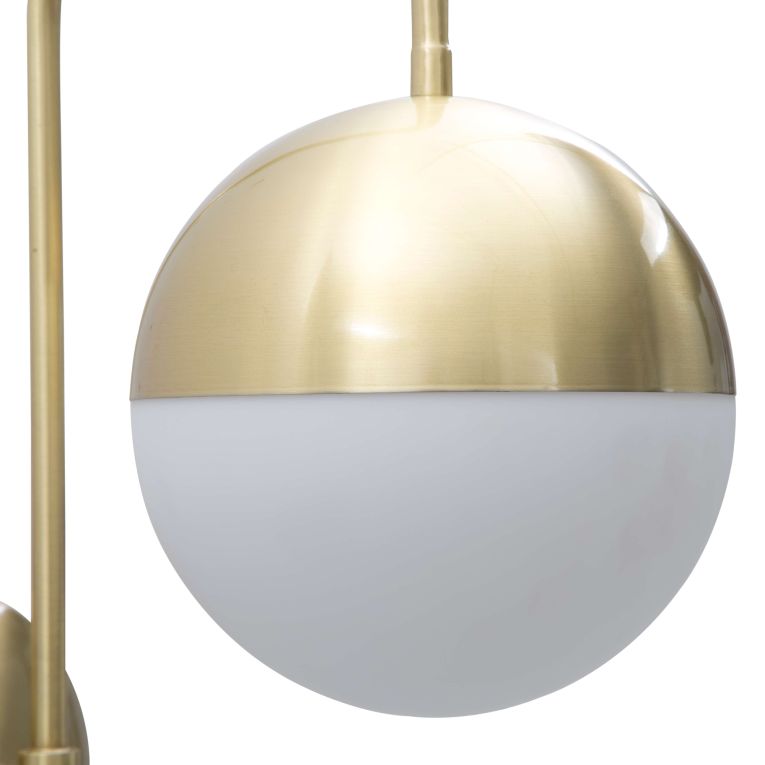 Lampada da Parete oro Bianco Necessaria 1 Lampadina Attacco e14, Indoor - Haines