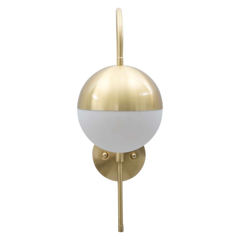 Lampada da Parete oro Bianco Necessaria 1 Lampadina Attacco e14, Indoor - Haines