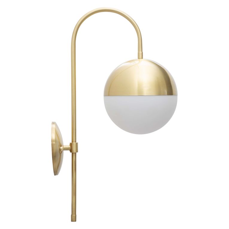Lampada da Parete oro Bianco Necessaria 1 Lampadina Attacco e14, Indoor - Haines
