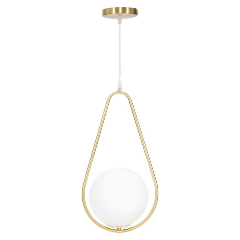 Lampada da Soffitto oro Bianco Necessarie 2 Lampadine Colore Struttura Bianco, Classe Energetica a+ - d - Goma
