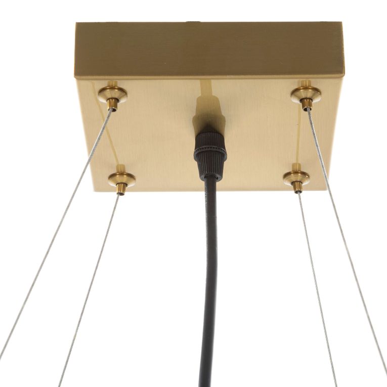 Lampada da Soffitto oro Bianco Necessarie 4 Lampadine Colore Struttura Bianco, Materiale Struttura in Vetro - Dariniti