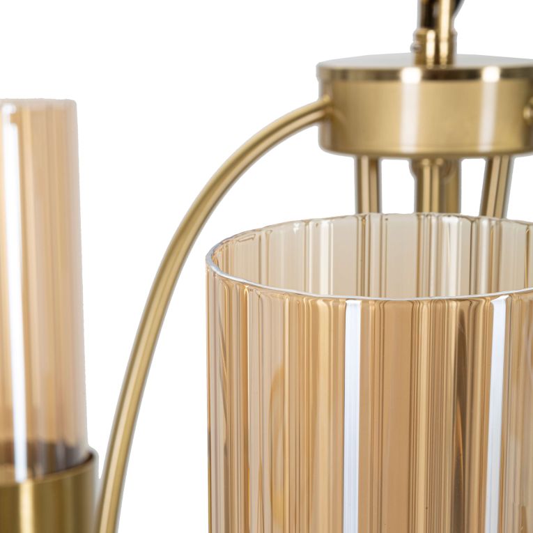 Lampada da Soffitto oro Necessarie 3 Lampadine Materiale Struttura in Vetro, - Darona
