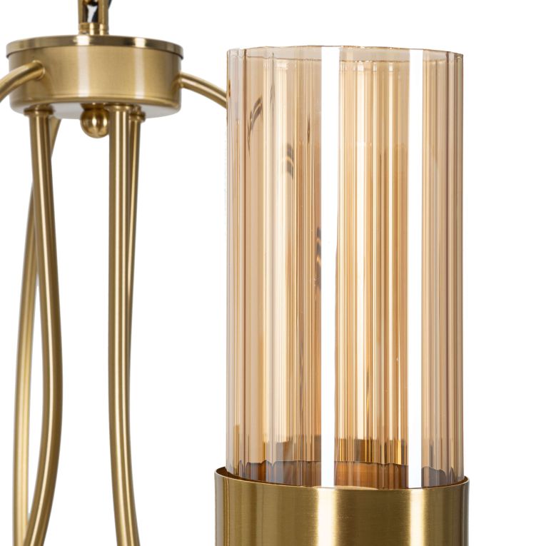 Lampada da Soffitto oro Necessarie 3 Lampadine Materiale Struttura in Vetro, - Darona