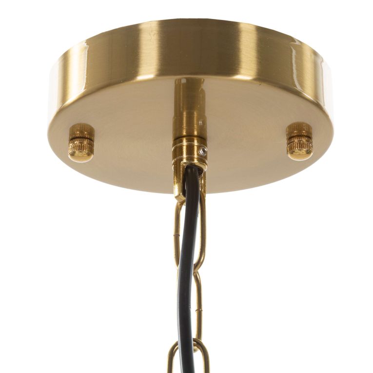 Lampada da Soffitto oro Necessarie 5 Lampadine Materiale Struttura in Vetro, - Famidame