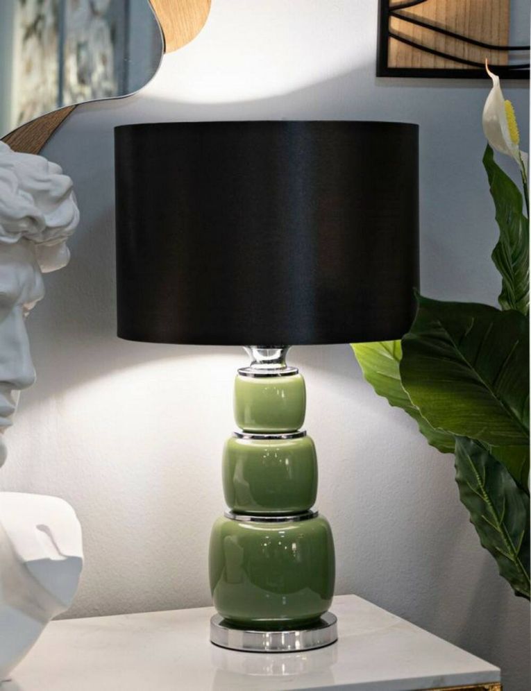 Lampada da tavolo Batova, Luce da scrivania , Luminaria da ufficio, Lampada da lavoro, 33x33 h57 cm, Bianco e Grigio