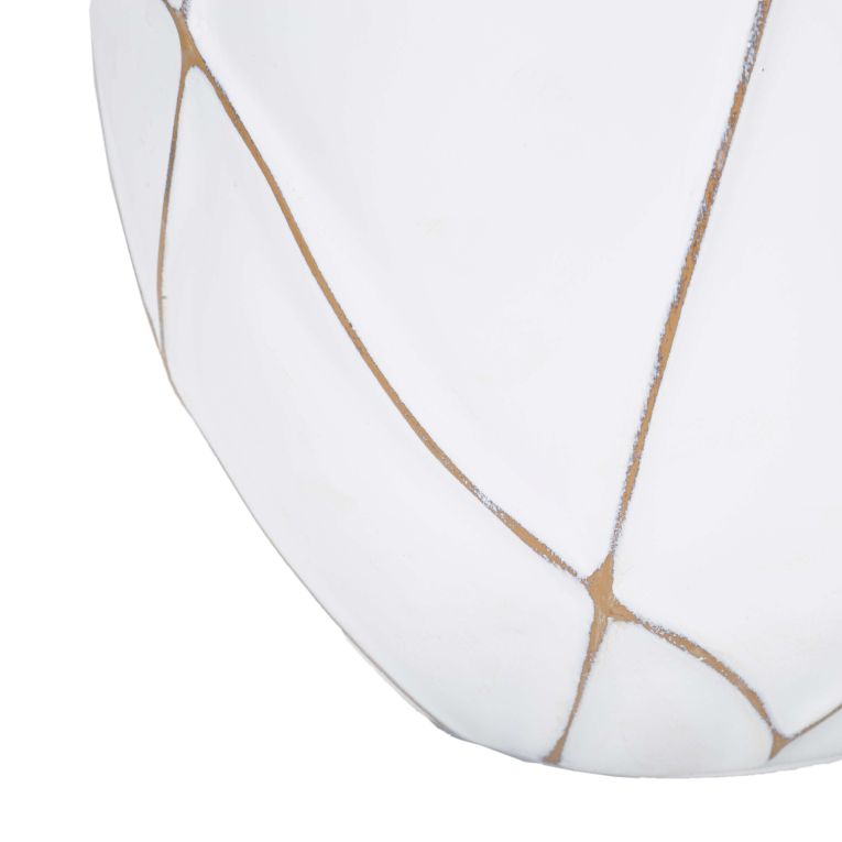 Lampada da Tavolo Bianco Beige Necessaria 1 Lampadina Attacco e27, Paralume - Baha